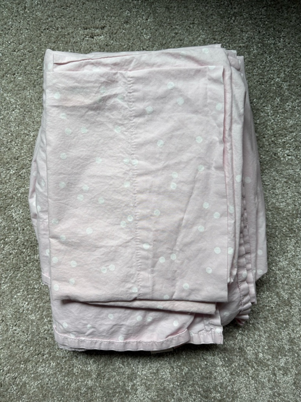 Kate Spade Pink Polka Dot Twin Sheet Set